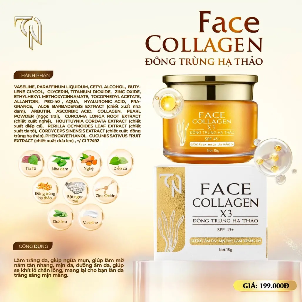 Kem face collagen X3 Đông Anh